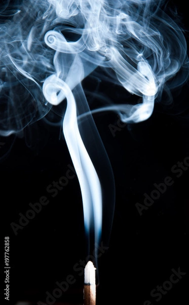 Fototapeta Unique white smoke pattern