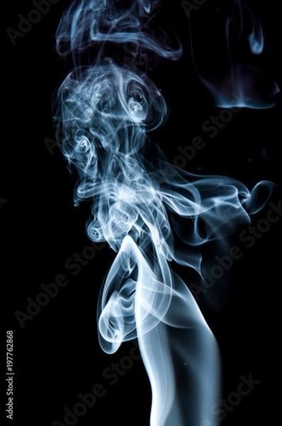 Fototapeta Unique white smoke pattern