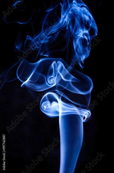 Fototapeta Unique white smoke pattern