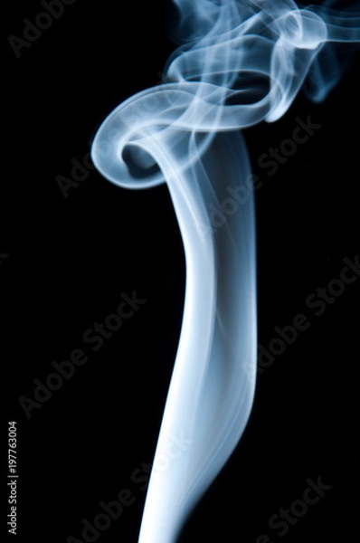 Fototapeta Unique white smoke pattern
