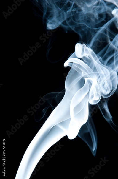 Fototapeta Unique white smoke pattern
