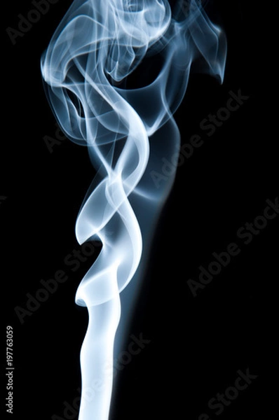 Fototapeta Unique white smoke pattern