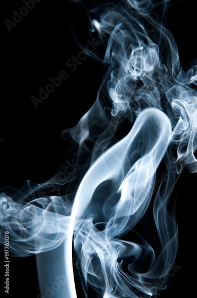 Fototapeta Unique white smoke pattern