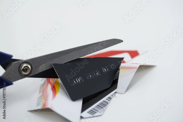Obraz credit cart cutting