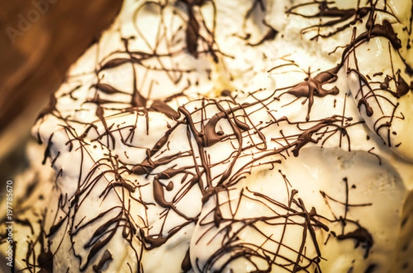 Obraz italian ice cream close up view - delights