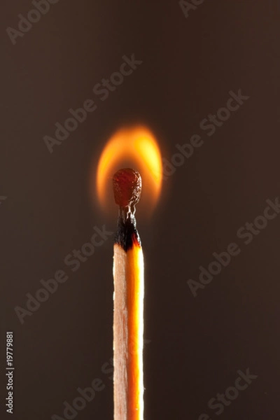 Obraz Brennendes Streichholz