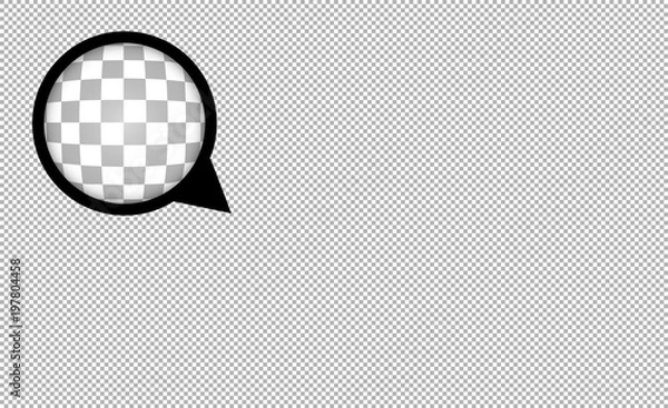 Obraz Transparent grid imitation vector abstract background with zoom lens
