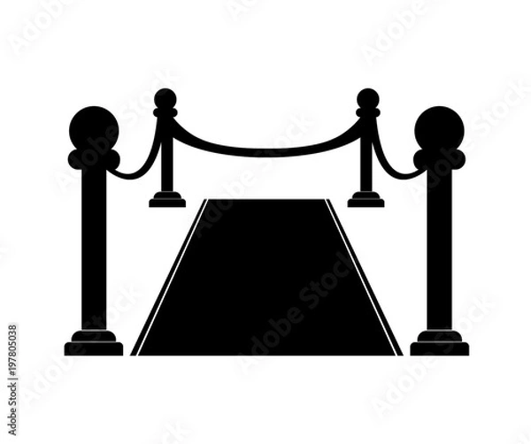 Fototapeta Red carpet icon