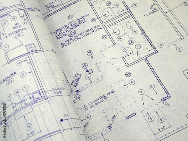 Fototapeta blueprints