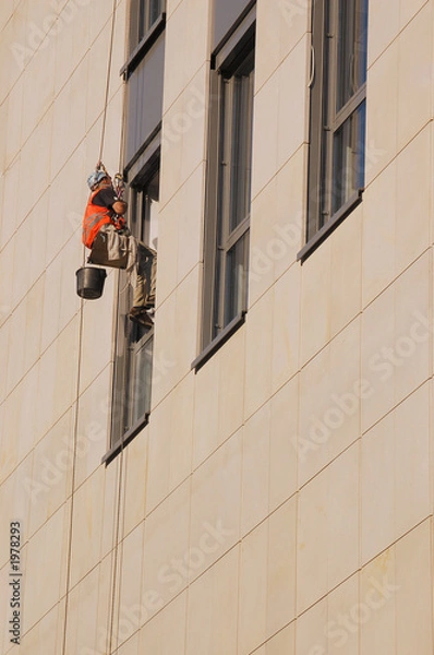 Fototapeta exterior window washing