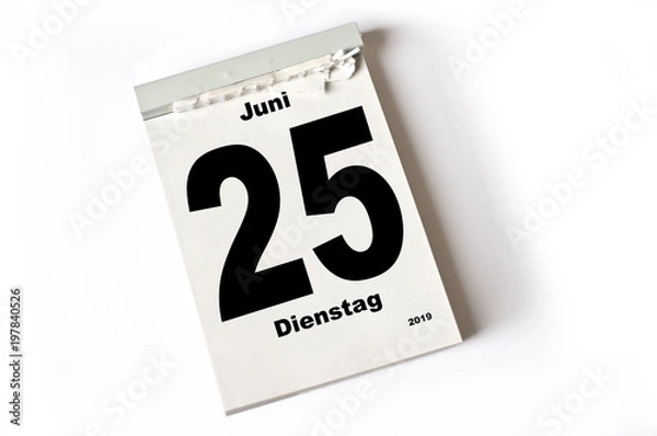 Fototapeta 25. Juni 2019
