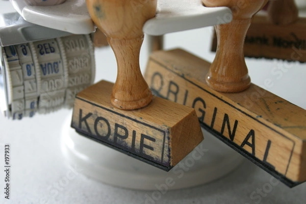 Fototapeta oryginał i kopia