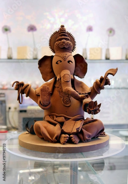 Fototapeta Ganesh made of chocolate