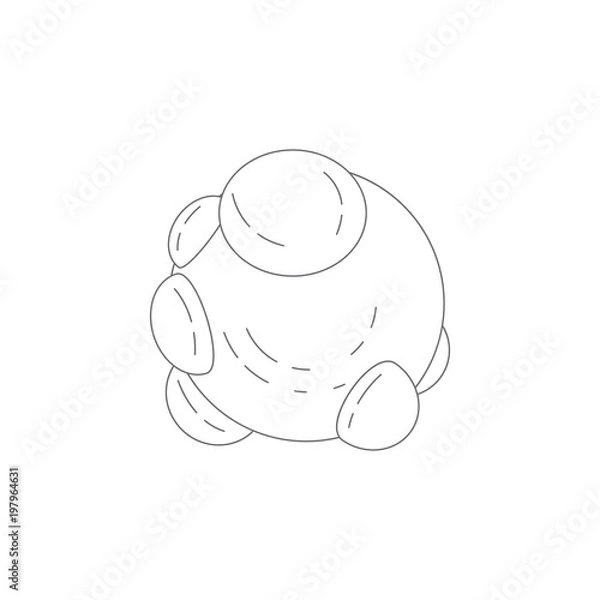 Fototapeta Bacteria icon. Simple element illustration. Bacteria symbol design template. Can be used for web and mobile