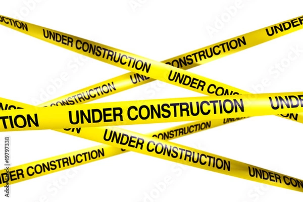 Fototapeta Taśma UNDER CONSTRUCTION