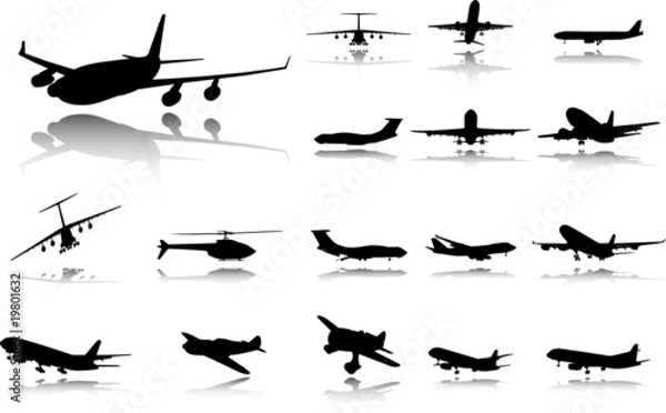 Fototapeta Set the plane. A vector.