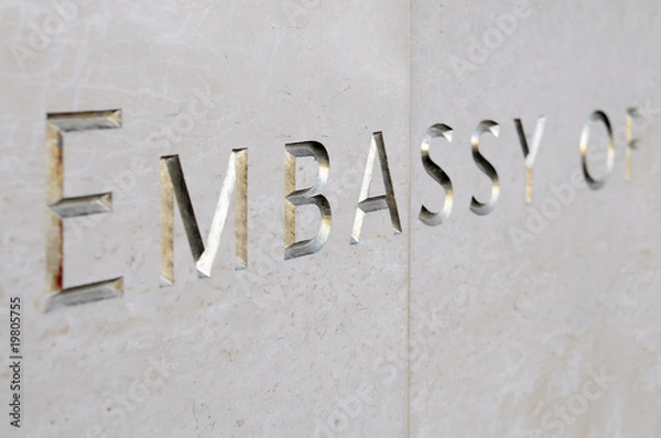 Obraz Embassy Sign