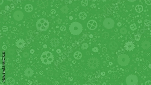 Obraz Geometrical engineering seamless pattern. Abstract gears background. Vector illustration