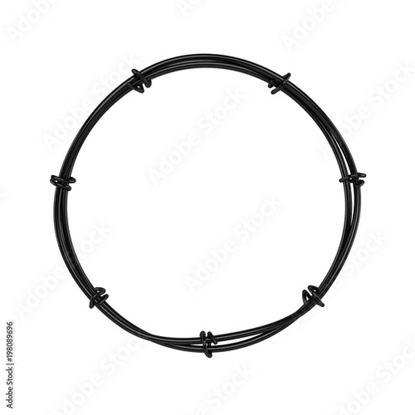 Obraz Circular Wire 3D Rendering