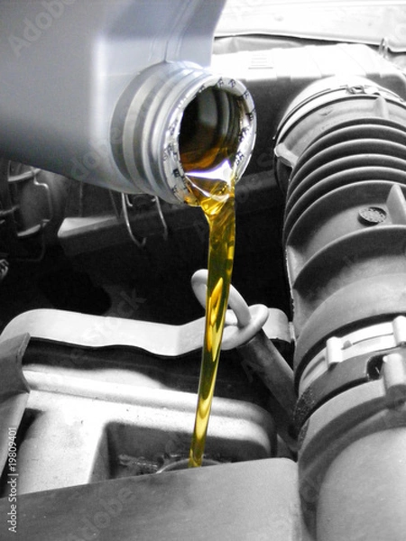 Fototapeta Troca e óleo