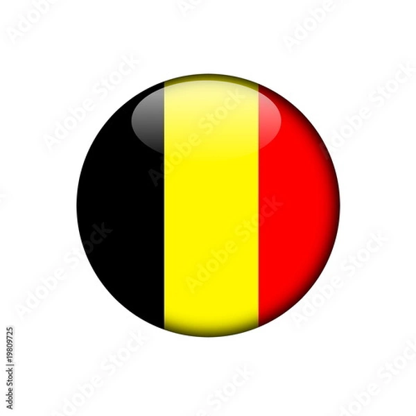 Fototapeta belgium button