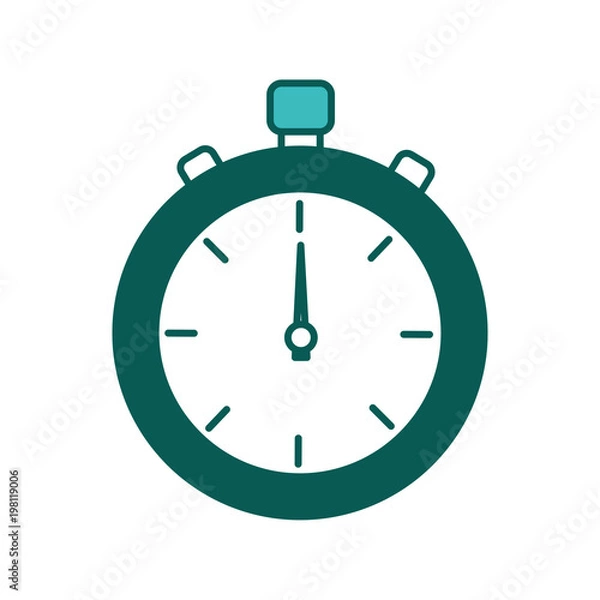 Fototapeta stopwatch fitness sport time measure image vector illustration green image