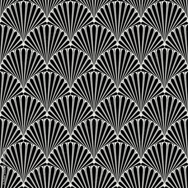 Fototapeta Wavy background. Seamless pattern. Vector. なみなみパターン