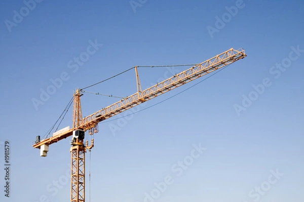Fototapeta construction tower crane