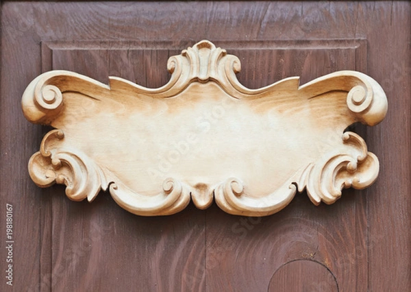 Obraz empty wooden tablet