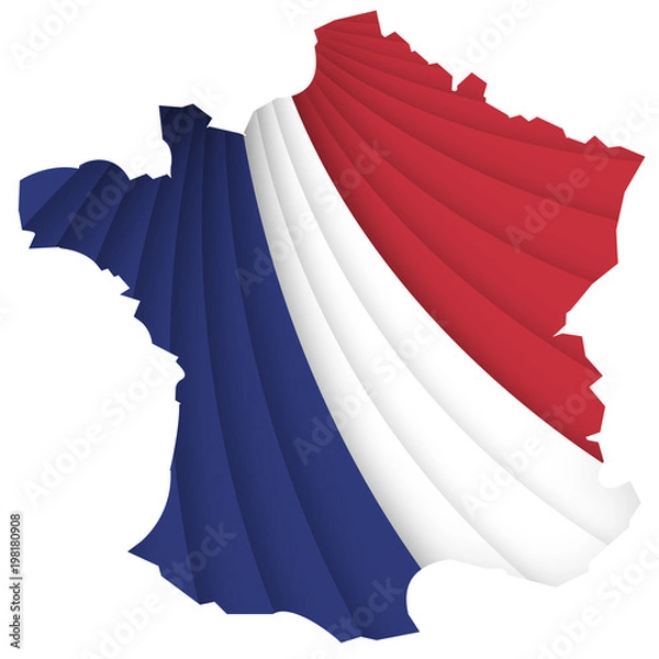 Obraz FRANCE TRICOLORE drapée 01