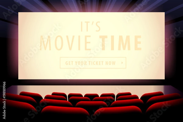 Fototapeta Cinema screen view