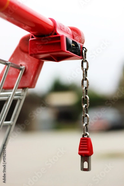 Obraz Einkaufwagen Anhänger