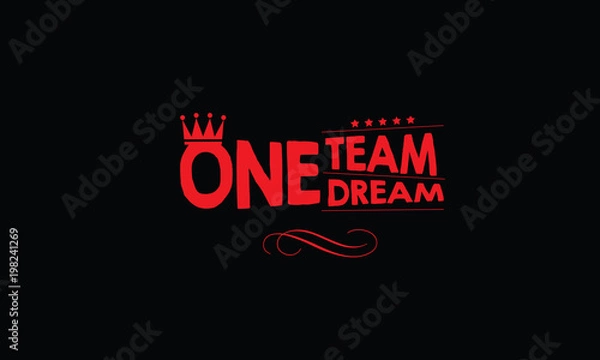 Obraz one dream one team