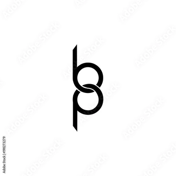 Obraz letter bp logo vector