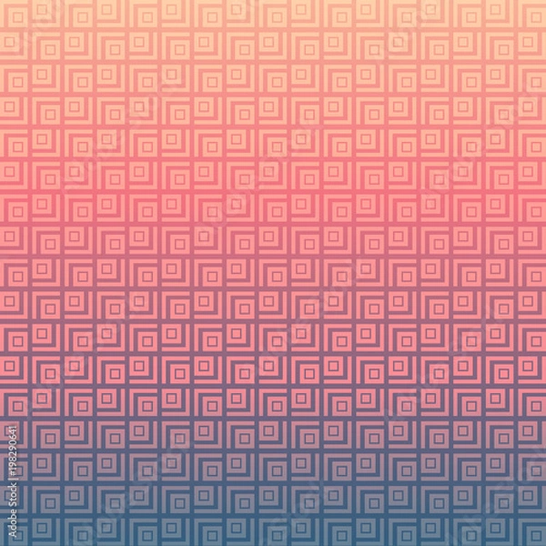 Fototapeta Abstract geometric square pattern background and texture on gradient color background.