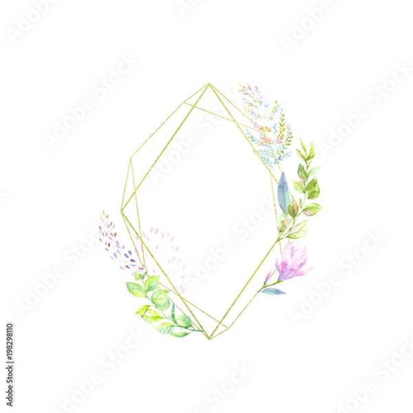 Fototapeta Spring and summer frame.