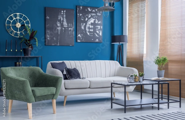 Fototapeta Colorful living room interior