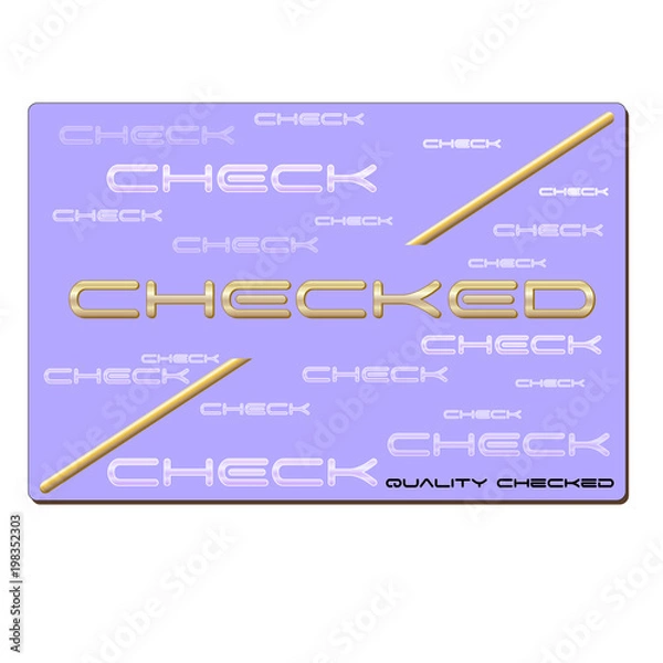 Fototapeta checked quality