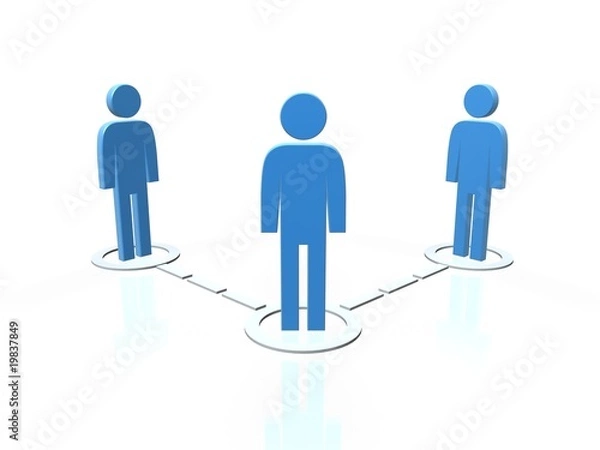 Fototapeta communication team