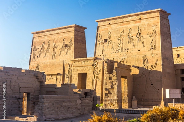 Obraz Świątynia Philae w Aswan na Nilu w Egipcie