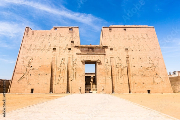 Obraz Świątynia Horusa, Edfu, Egipt