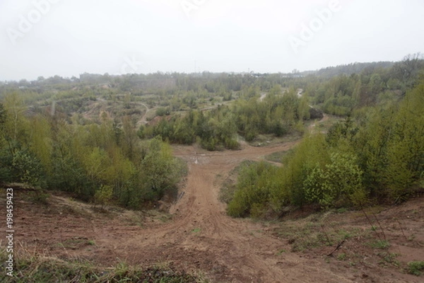 Fototapeta moto track