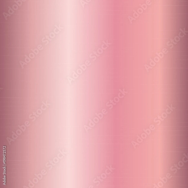 Fototapeta Plate with a pink gold texture. Vector illustration with a metallic background