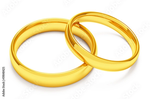 Obraz Two gold wedding rings