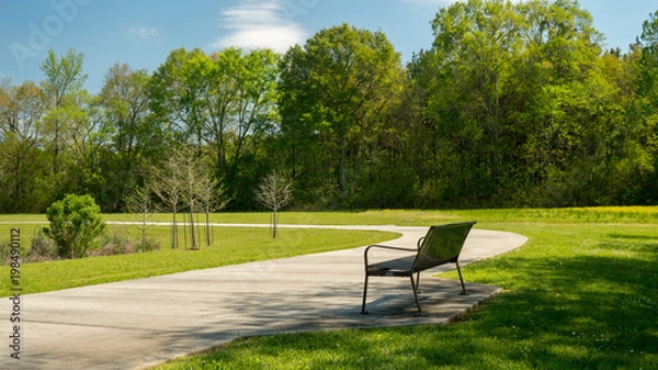 Fototapeta park bench