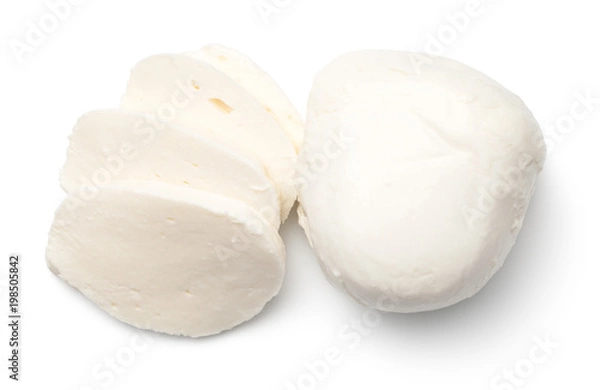 Obraz Mozzarella na białym tle