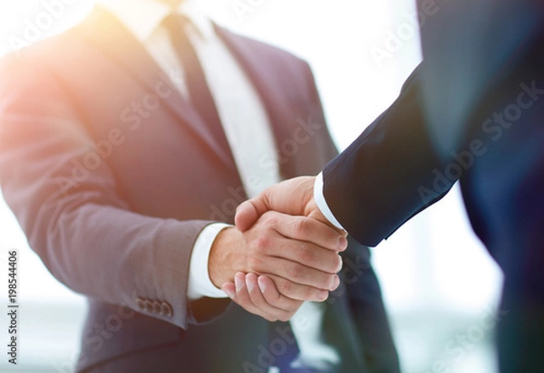 Obraz Two businessman shaking hands