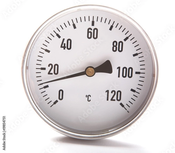 Obraz The round thermometer isolated