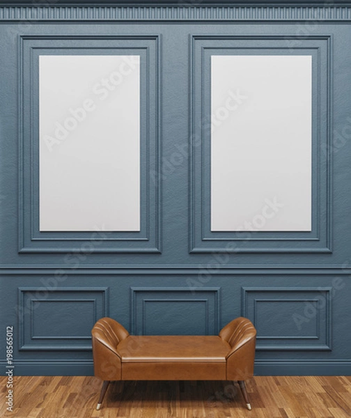 Fototapeta Frame mock-up. Frame mockup in interior.