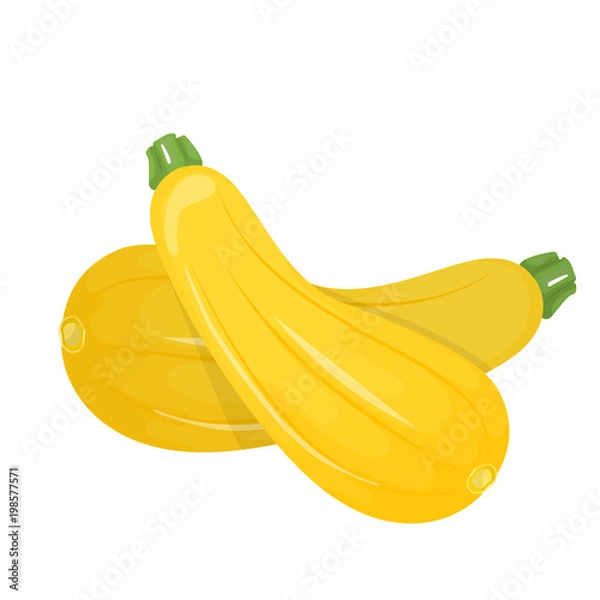 Fototapeta Vegetable Marrow Courgette Or Zucchini Isolated On A White Background.